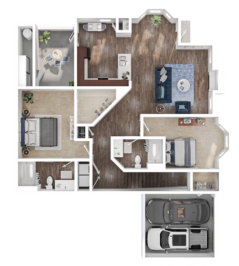 B6 Floorplan at Cambria Apartments in Gilbert Arizona